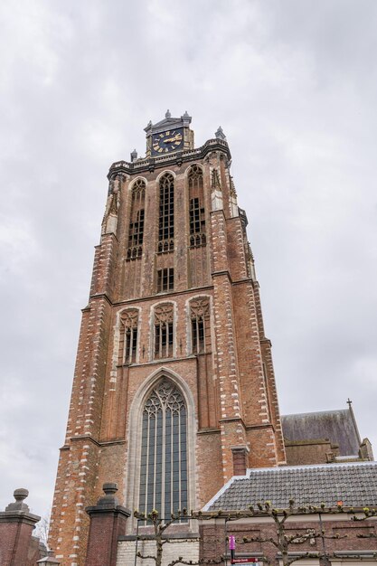 Foto la ciudad de dordrecht en los países bajos