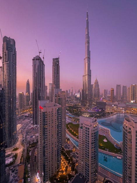 La ciudad de Dubai y el Burj Khalifa