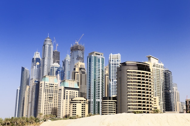 La ciudad de Dubai, Emiratos Árabes Unidos.