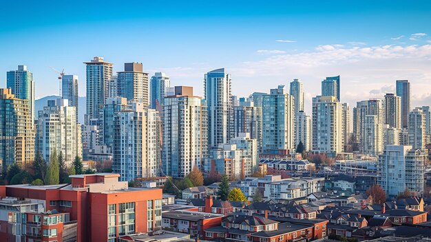 La ciudad se eleva en un horizonte moderno