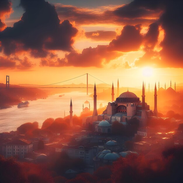 Foto la ciudad de estambul