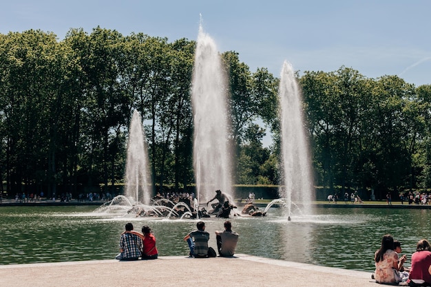 Ciudad francesa de Versalles, palacio y jardín de Versalles