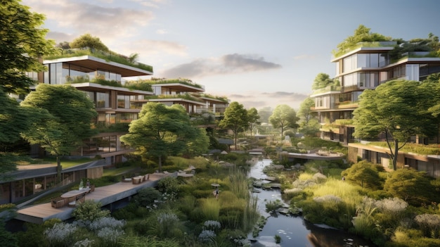 La ciudad del futuro se está construyendo en medio de un bosque.