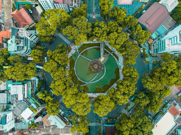 Foto ciudad ho chi minh por la tarde