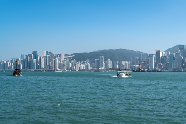 Ciudad de Hong Kong y arquitectura moderna