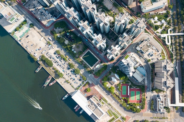 Ciudad de Hong Kong desde arriba