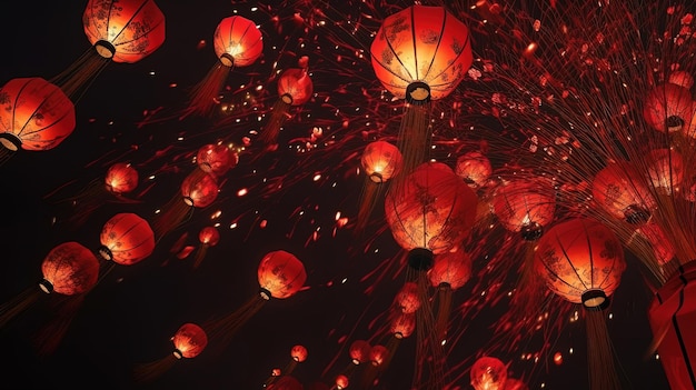 En la ciudad de hong kong se lleva a cabo un festival de farolillos rojos.