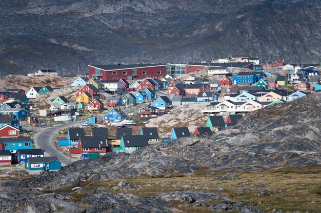 Ciudad de Ilulissat en Groenlandia