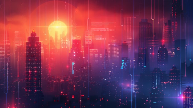 Ciudad Inteligente Futurista