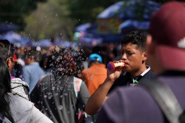 CIUDAD DE MÉXICO, 3 DE FEBRERO DE 2019 - Parque de la ciudad de Chapultepec lleno de gente el domingo