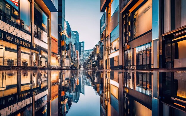 Ciudad metrópoli con edificios altos durante el día.