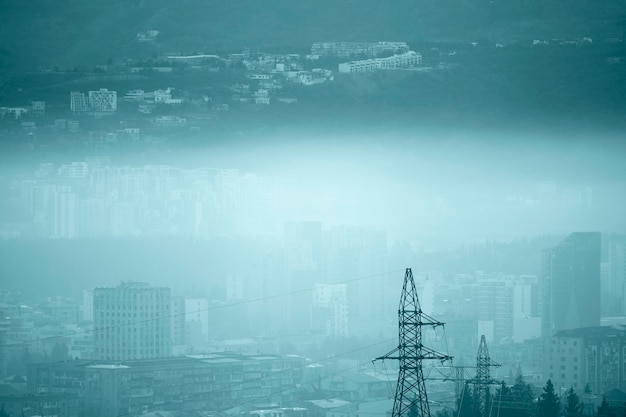 Ciudad muy contaminada