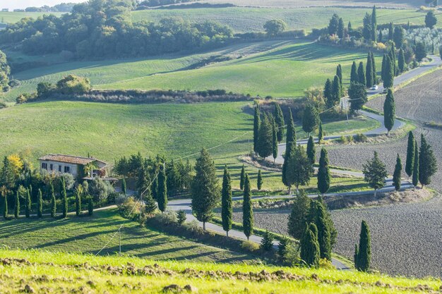 Foto ciudad natural de toscana