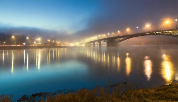 Foto ciudad de niebla