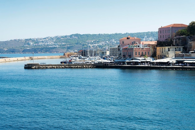 Ciudad portuaria La isla de Creta La ciudad de Chania