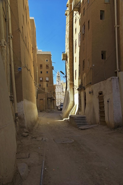 La ciudad de los rascacielos medievales Shibam Wadi Hadramaut Yemen