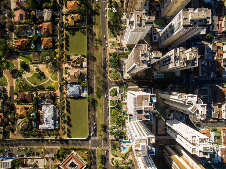 Foto ciudad de ribeirao preto en sao paulo, brasil. comarca de la av. joao fiusa.