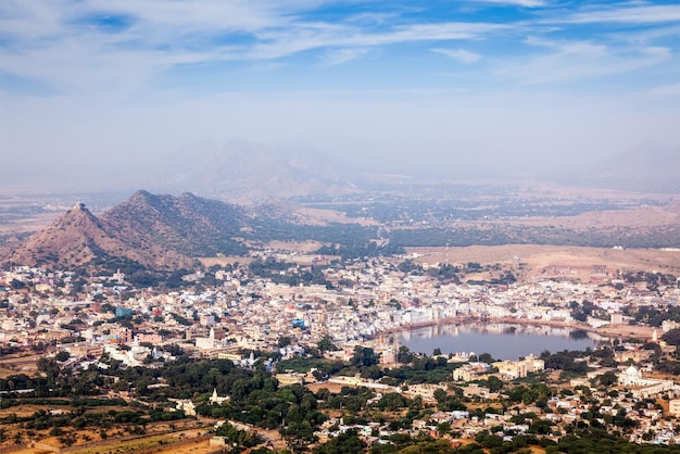 La ciudad santa de Pushkar, Rajasthan, India