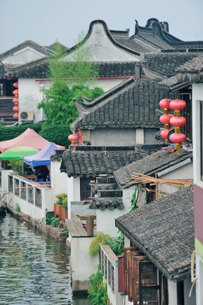 Ciudad de Shanghai Zhujiajiao con edificios históricos