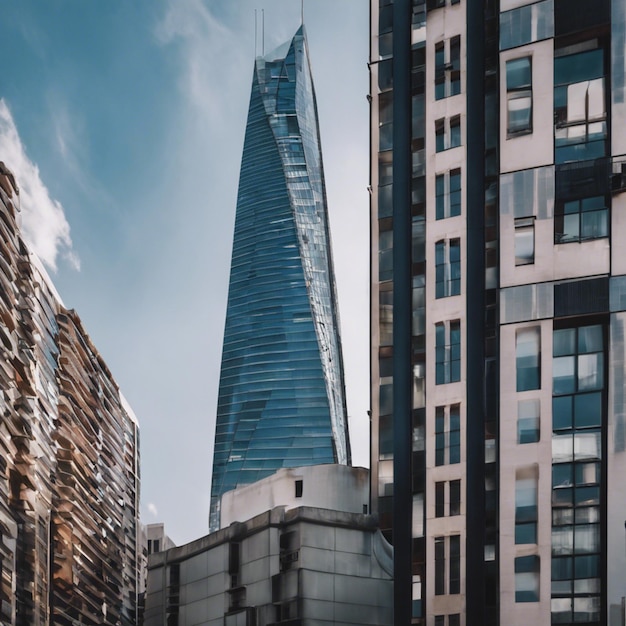 Foto la ciudad de las torres una moderna sinfonía del horizonte