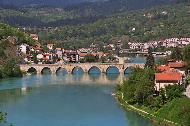 Ciudad de Visegrad en Bosnia y Herzegovina