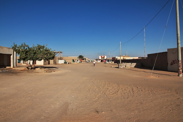 La ciudad de Wadi Halfa en la frontera de Sudán y Egipto