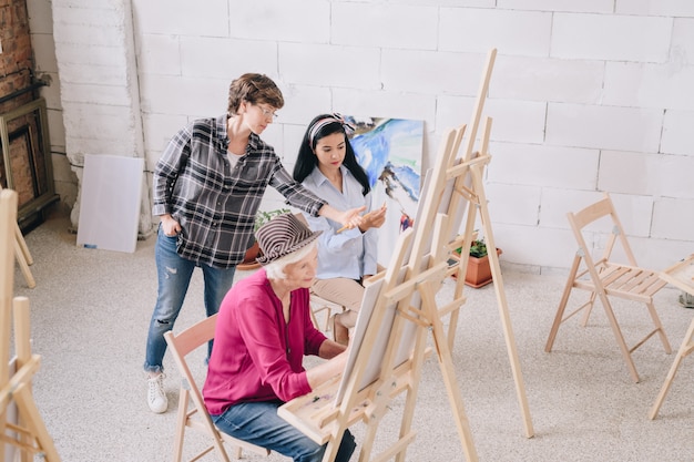 Clase de enseñanza para maestros de arte