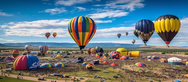 Foto clásico anual de globos de colorado y el mayor espectáculo aéreo de colorado