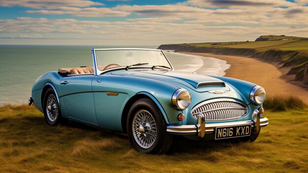 El clásico Austin Healey 3000 MkII es un automóvil vintage en Flamb.