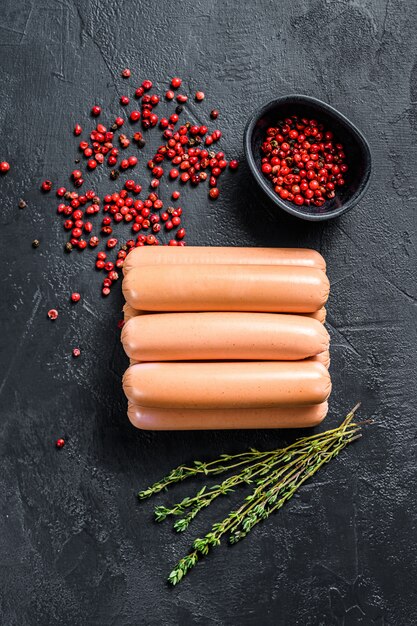 Clásico embutidos de carne de cerdo hervida.