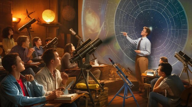 Foto classe de astronomia