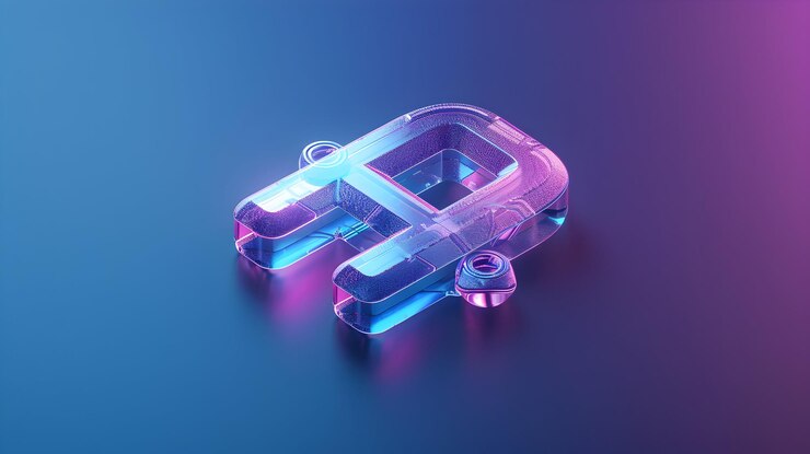 Foto clave digital de icono plano 3d con concepto de código blockchain en escena isométrica para t seguro descentralizado