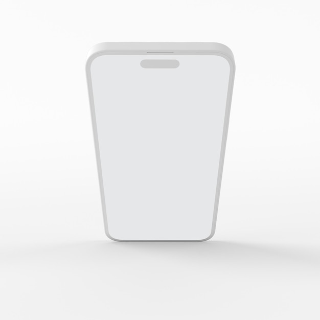 Clay Phone 14 Pro Vista superior em fundo branco