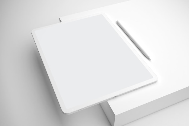 Clay Tablet Lado Esquerdo Em Fundo Branco