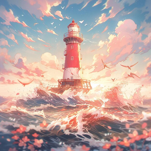 clear_sun_intricate_lighthouse_hyperdetalization_w