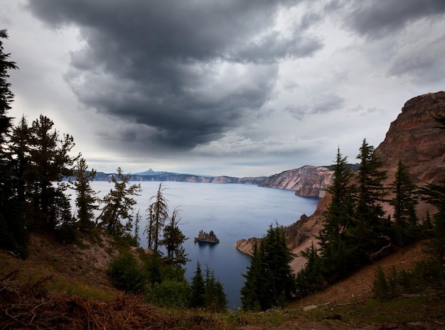 Clima de tormenta en Crater Lake