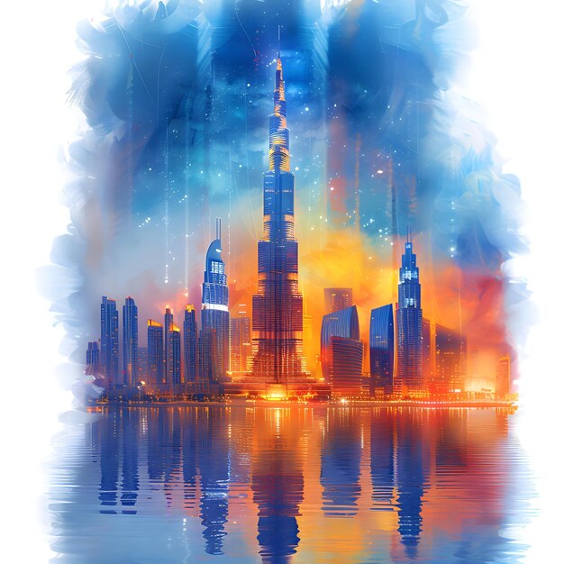 Foto el clip art del burj khalifa