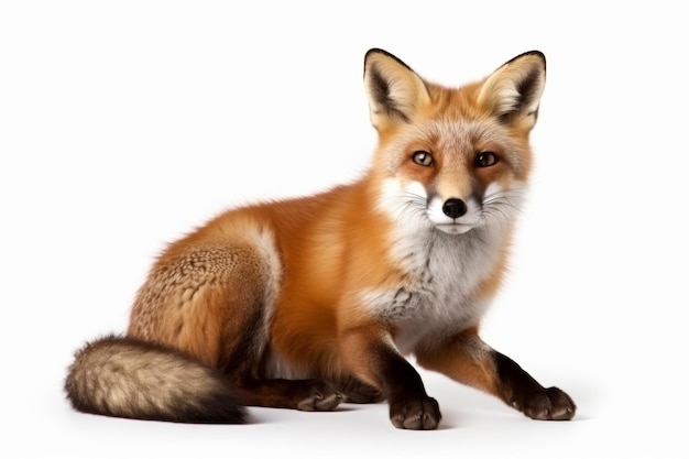 Clip-Art von Fox auf weißem Hintergrund