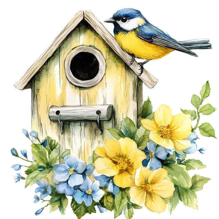 Foto clipart amarelo a aquarela