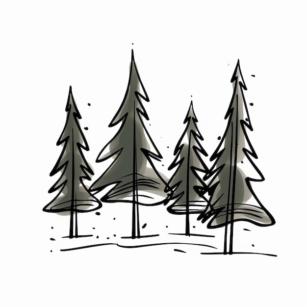 Foto clipart de árbol de bosque