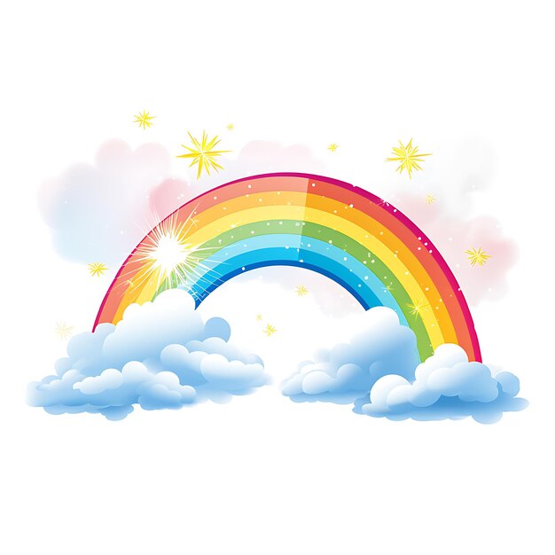 Clipart de arco-íris colorido
