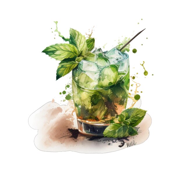 Clipart de coquetel Mojito 11