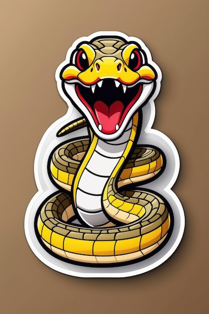 Desenho De Cobra Animado Com Uma Cabeça Sobre Ela Esboço Vetor PNG