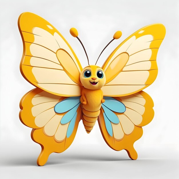 Foto clipart de dibujos animados de mariposas ilustración de insectos lindos dibujos gráficos de mariposa coloridos dibujos ilustrados caprichosos b