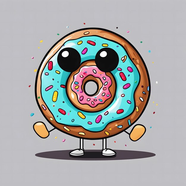 Foto clipart do donut de sorriso