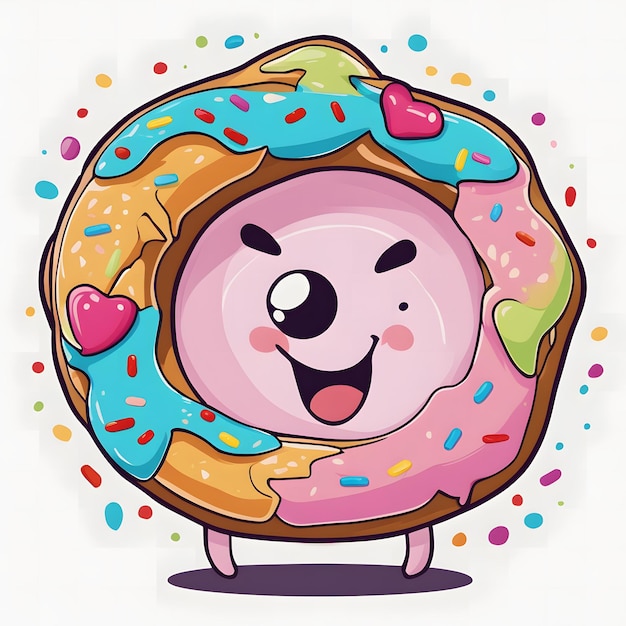 Clipart do Donut de Sorriso