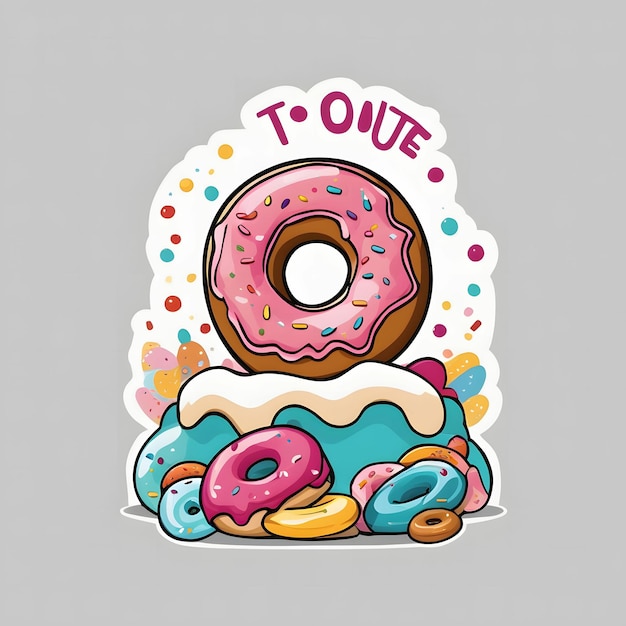 Foto clipart do donut de sorriso