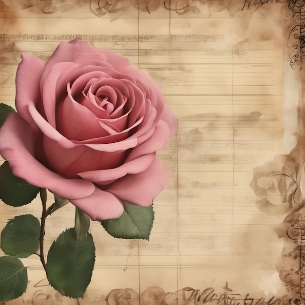 Clipart e ilustrações elegantes de rosas, incluindo rosas vintage perfeitas para papéis de parede de cartões e