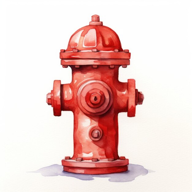 Clipart del hidrante de fuego de dibujos animados generado por la IA