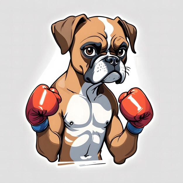 Clipart del perro boxeador
